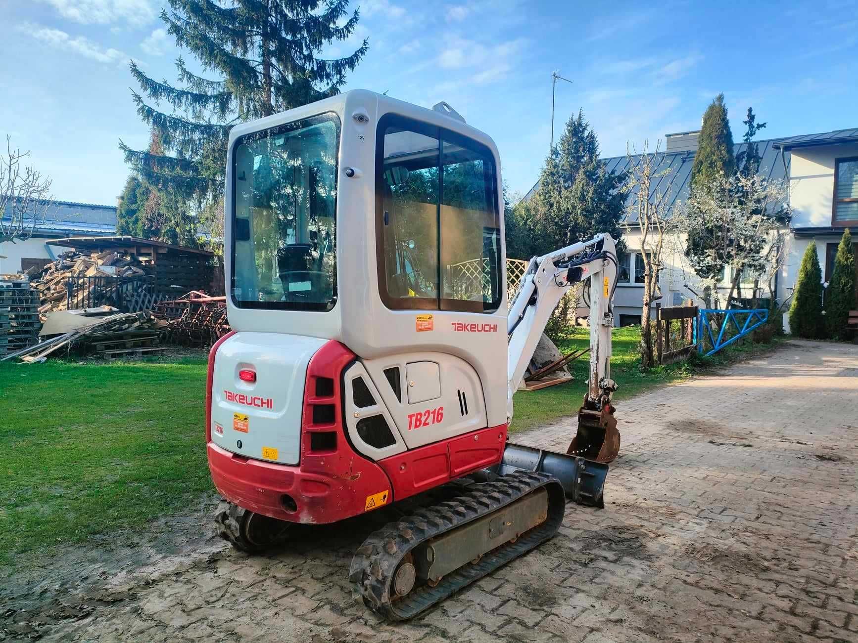 Minikoparka Takeuchi TB216  2021r.