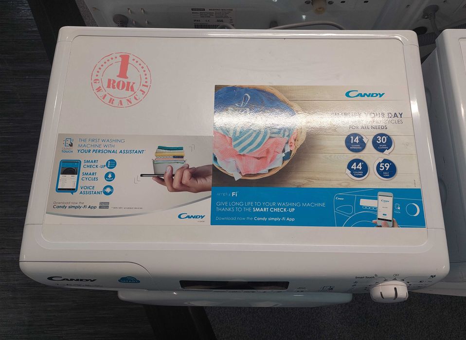 ROK GWARANCJA Pralka Candy Smart CS4 1072D3 SLIM Connectivity NFC A+++