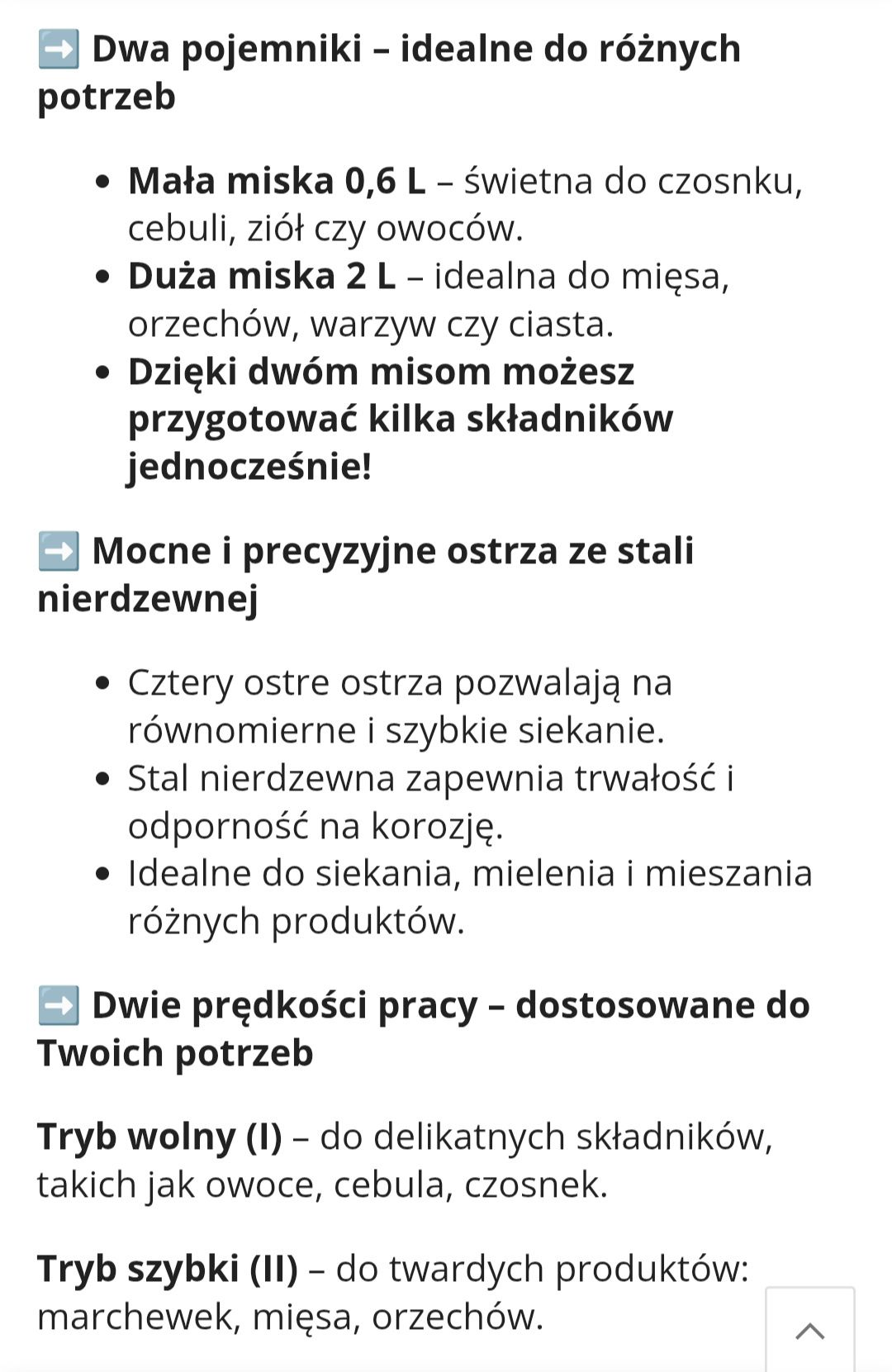 Blender elektryczny do mielenia 2 sztuki