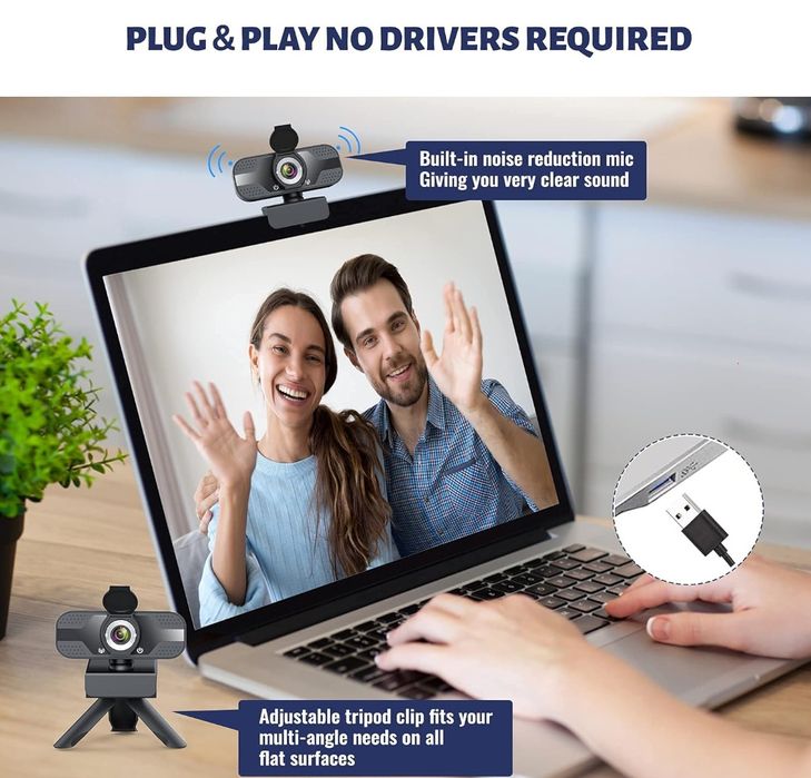 Kamera internetowa z mikrofonem 1080p Full HD Anvask tw-50
