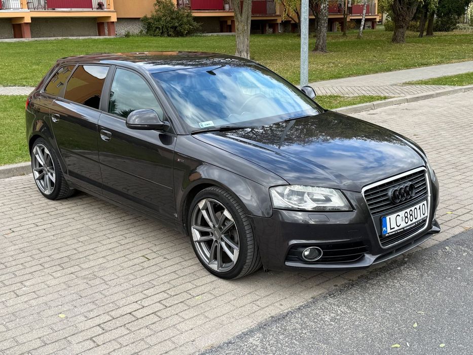 Audi A3 Sportback Śliczna Audi A3 2x S Line 1.8 Turbo Ledy xenon nawigacja skóra