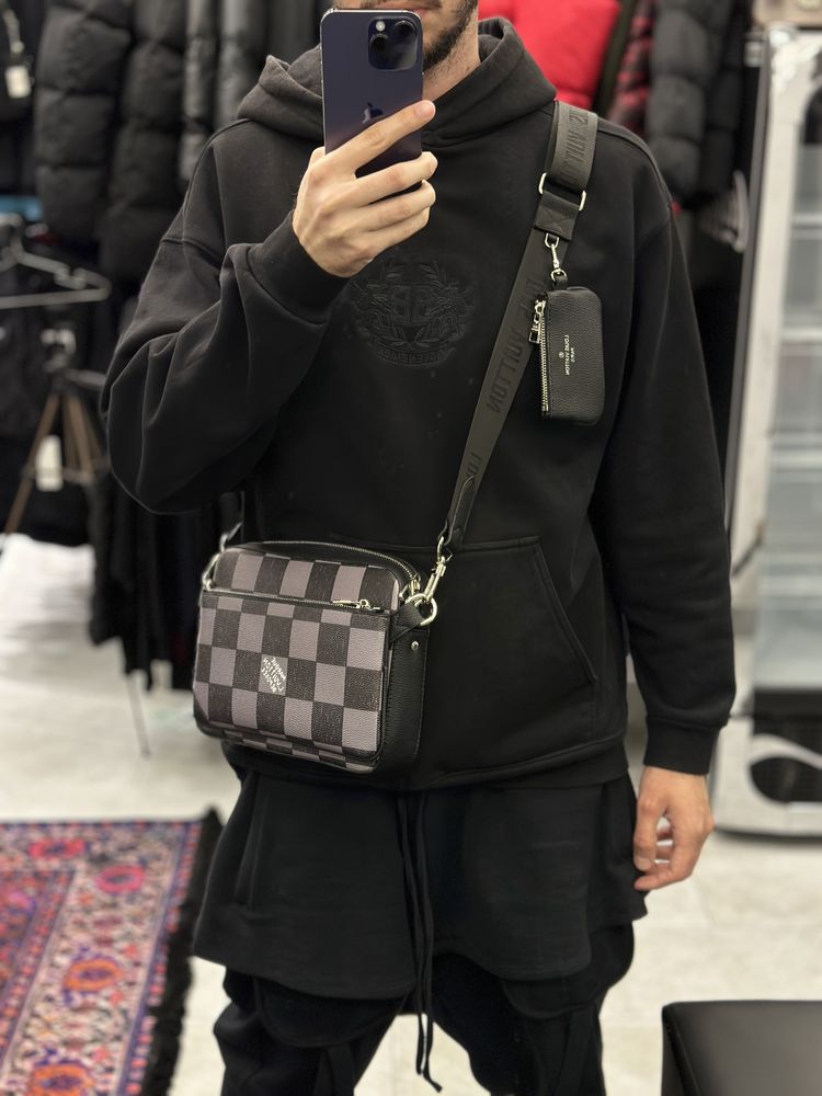 Мужская Сумка 3 в 1 на длиной ручке Louis Vuitton