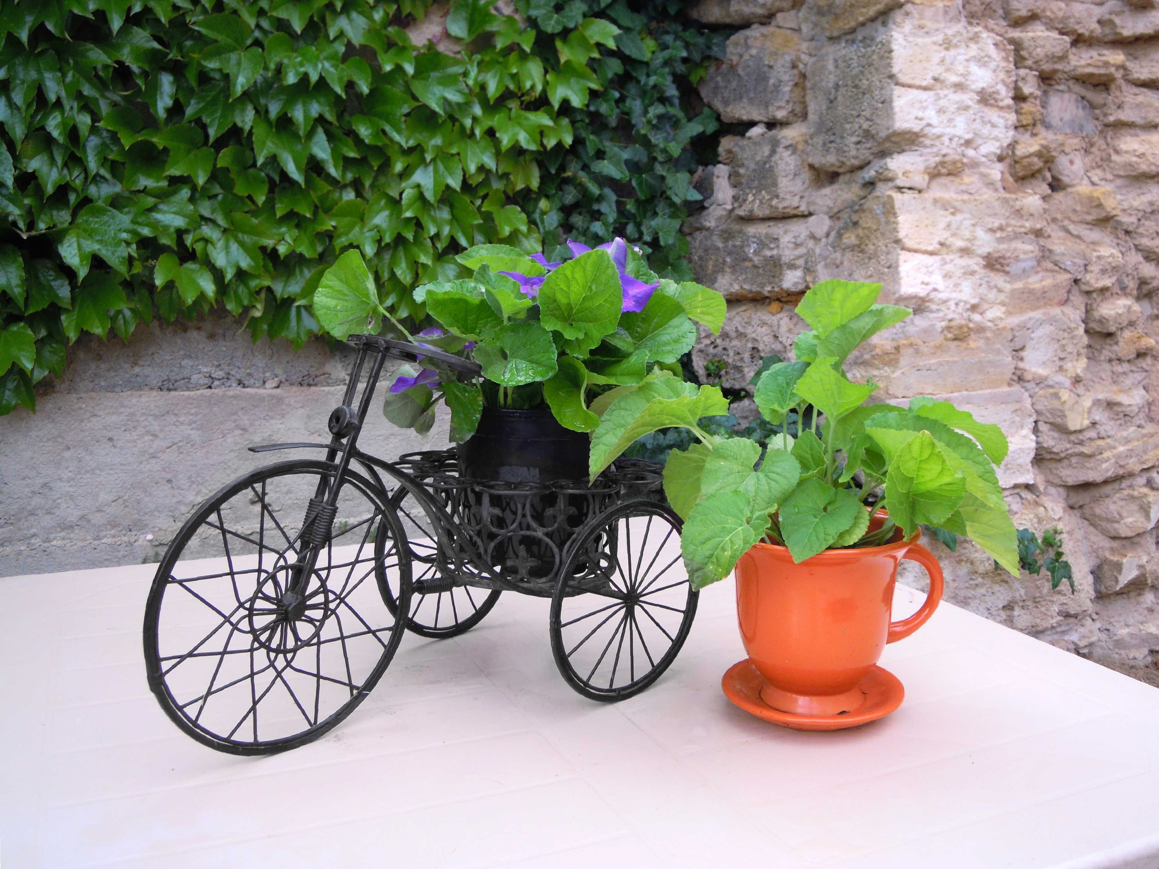 Велосипед для ваших цветов, кашпо