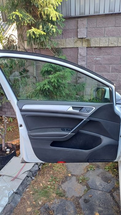 Салон сидіння  з картами дверей чорна кожа eGolf 2016