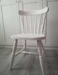 Krzesło białe vintage retro patyczak oldschool shabby chic cottagecore