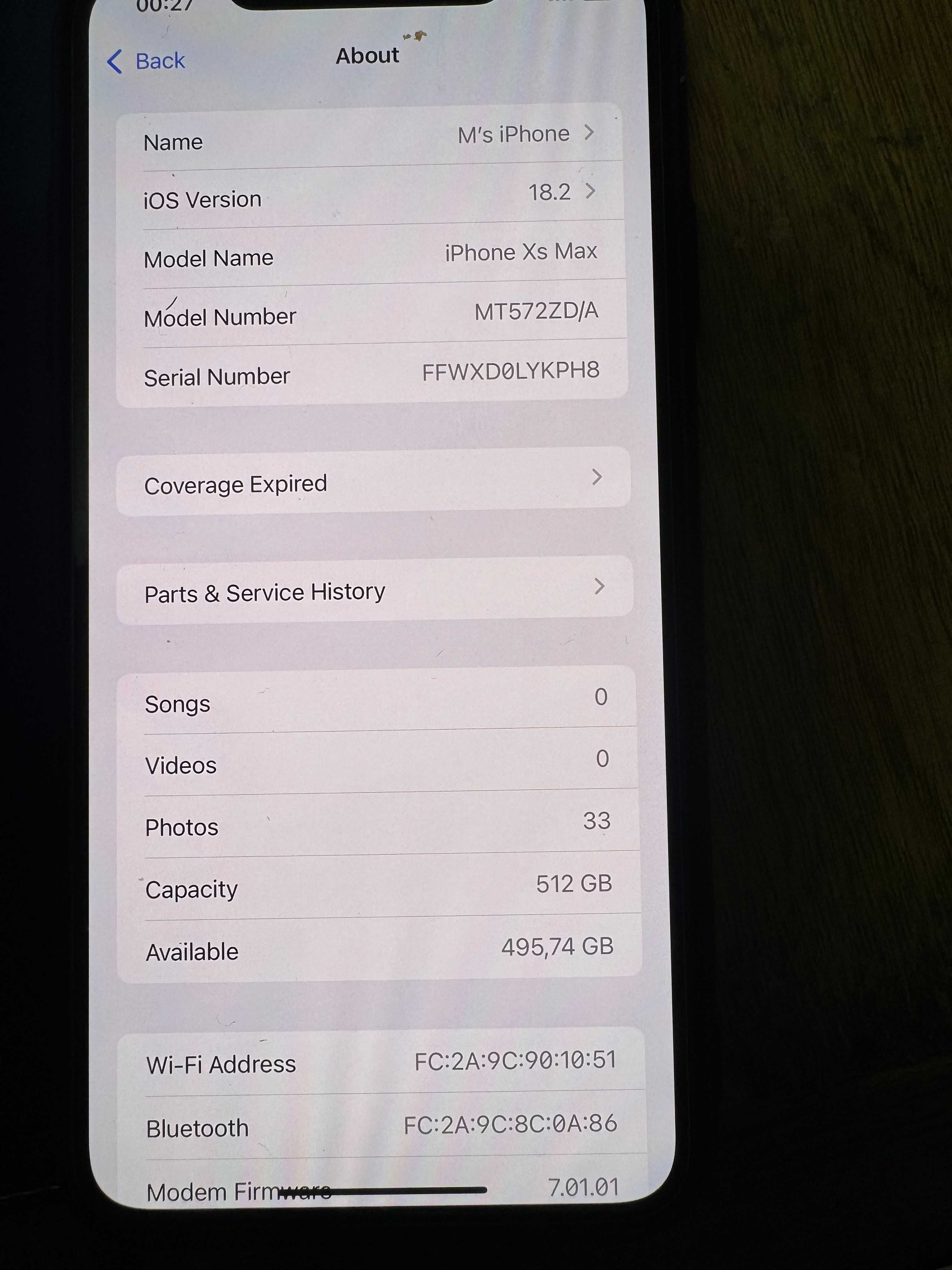 iPhone Xs Max 512