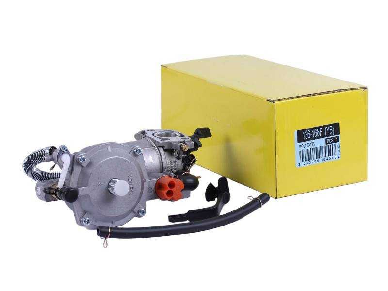 Карбюратор із газовим редуктором на генератор 168-170F (газ/бензин)