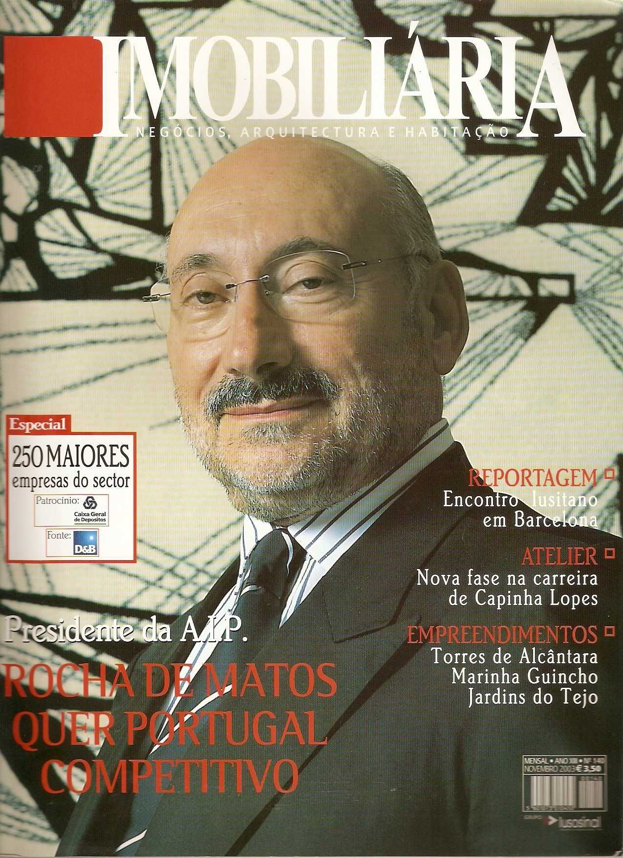 Rocha de Matos na capa de revista Imobiliária 2003