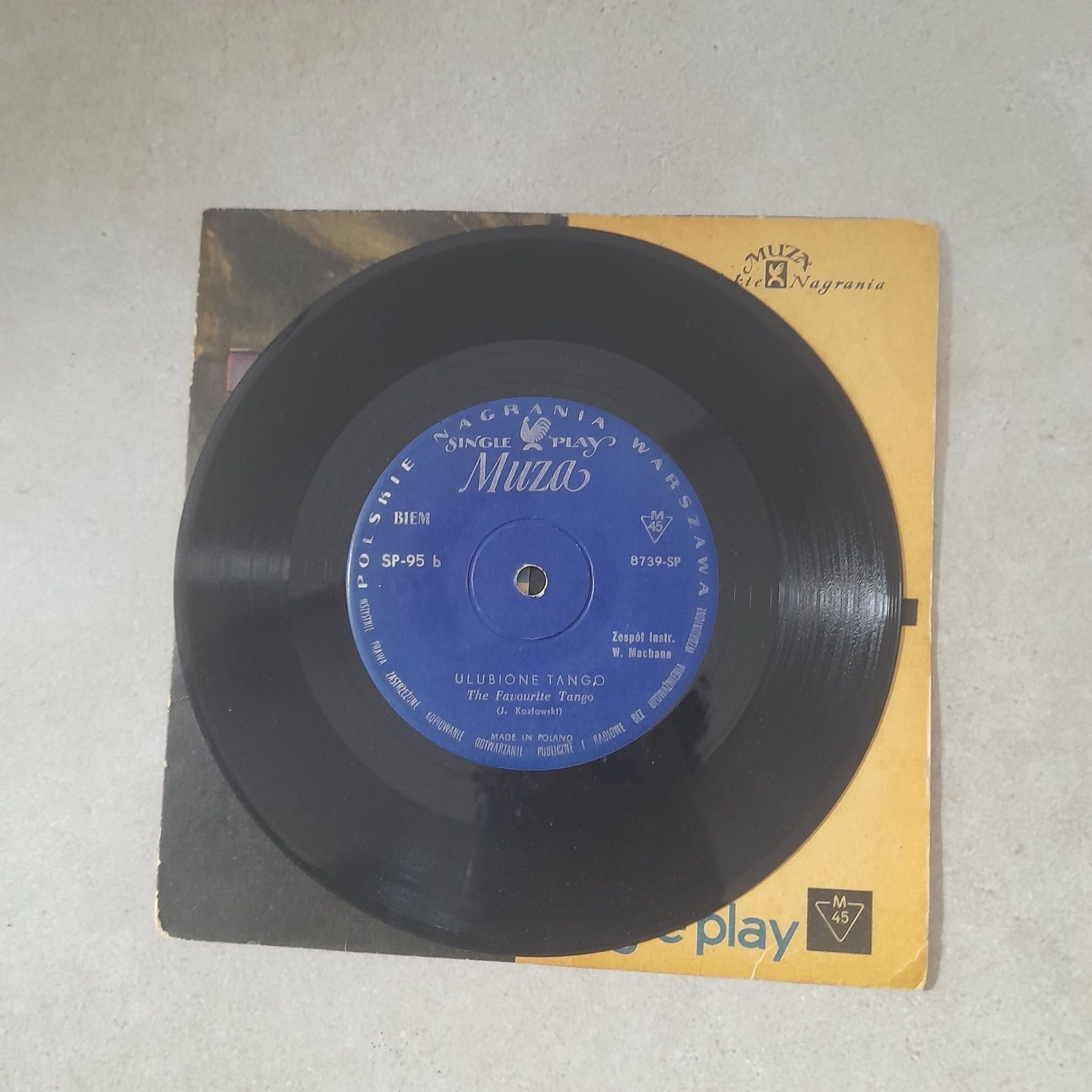 Winyl Zespół Instr. W. Machana Mój Świat Ulubione Tango r 1964