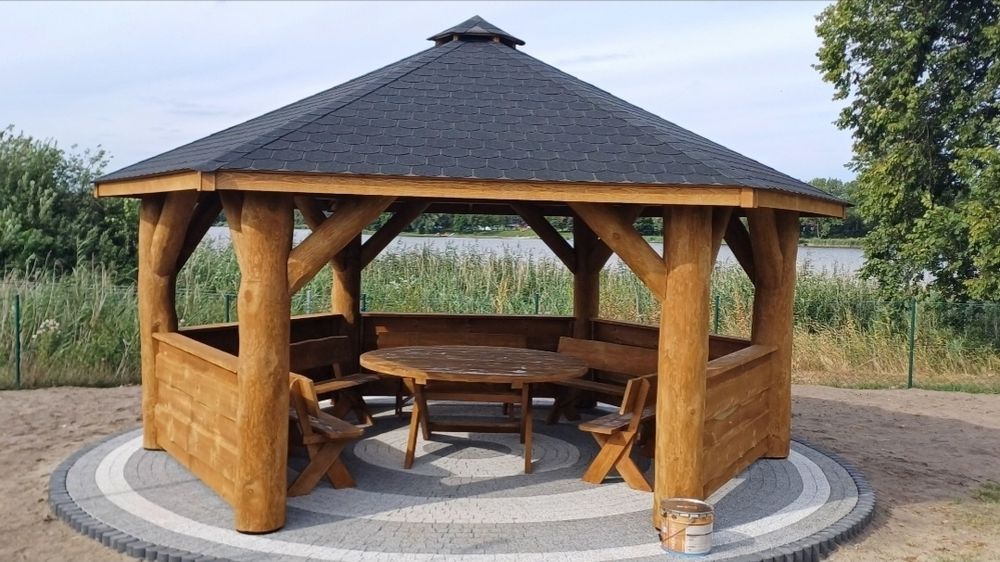 Altana.Altany z bali.Altany ogrodowe.