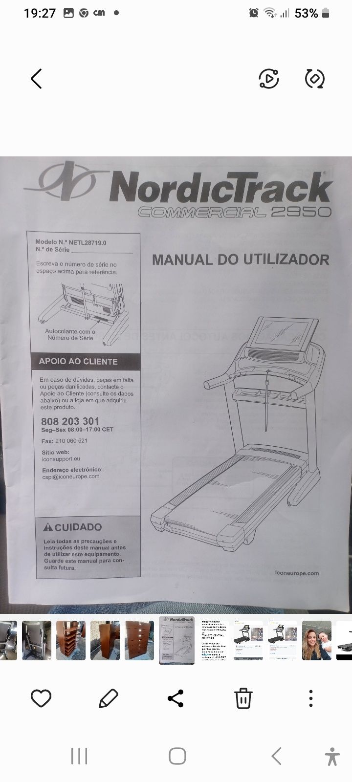 Passadeira elétrica semi nova