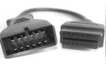 Переходник 12-PIN GM на OBD-2 16pin для DAEWOO ланос, SENS, ВАЗ, СЕНС