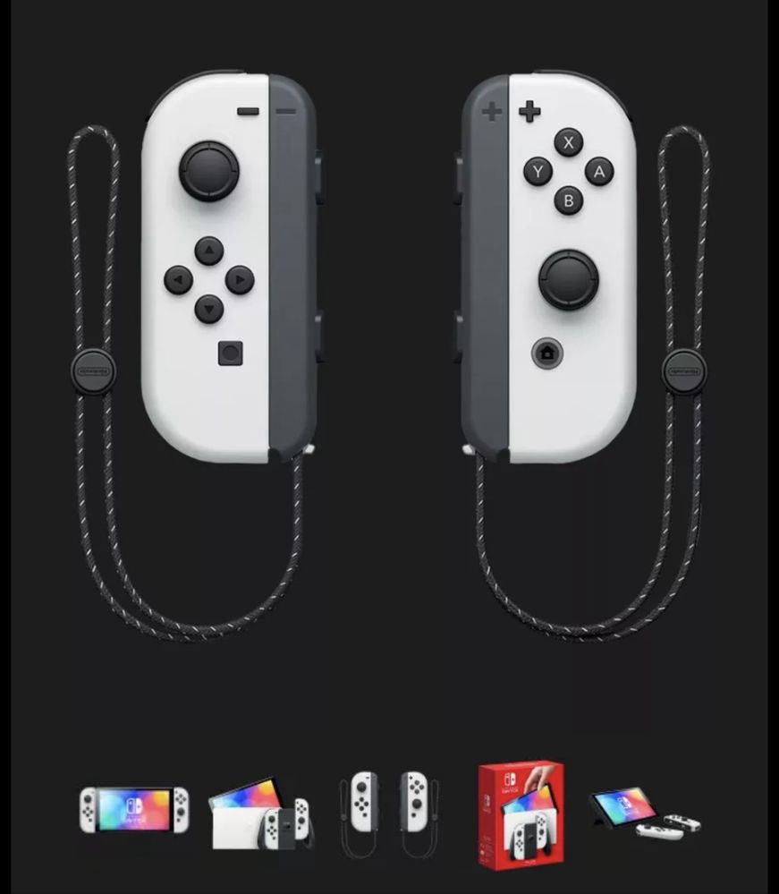Консоль ігрова приставка Nintendo Switch OLED with White Joy-Con