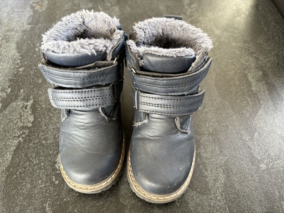 Buty zimowe granatowe