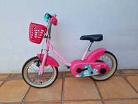 Bicicleta Btwin cor-de-rosa roda 14''