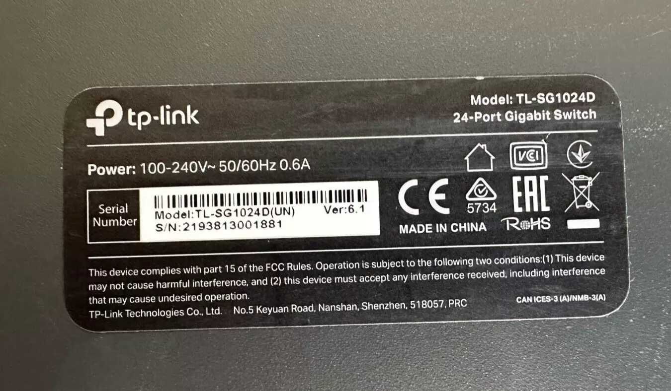 Коммутатор TP-LINK TL-SF1024D