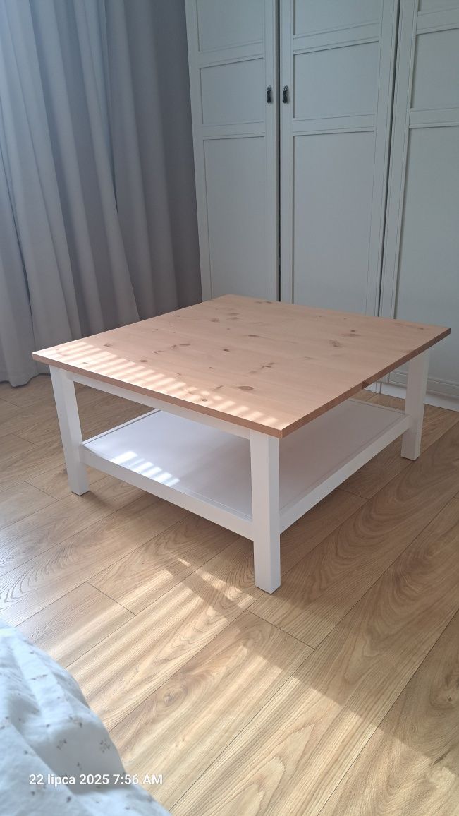 Nowy stolik drewniany ikea hemnes