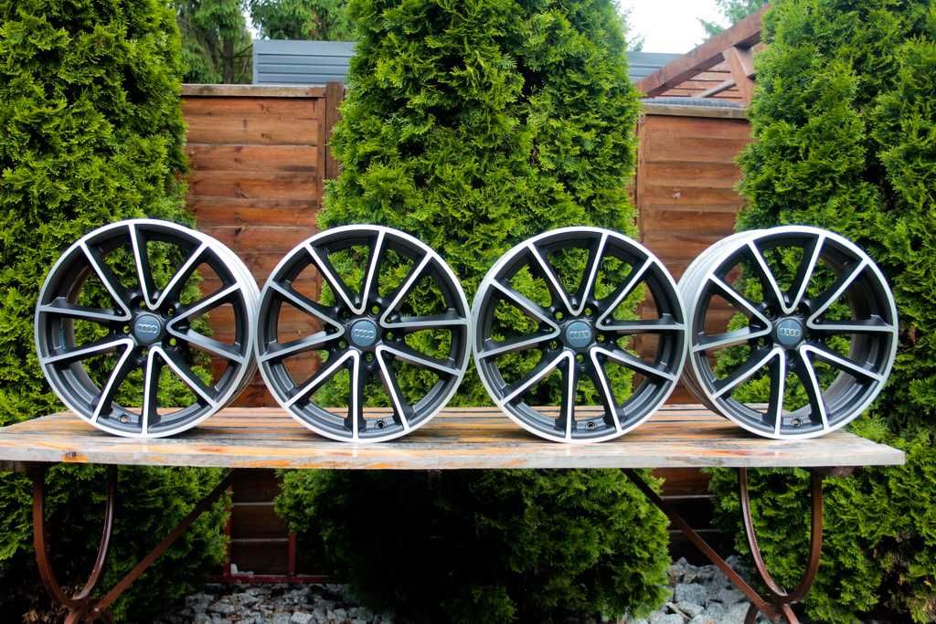 5x112 17 cali Audi A3 A4 A5 A6 A7 A8 jak nowe CIEMNY GRAFIT