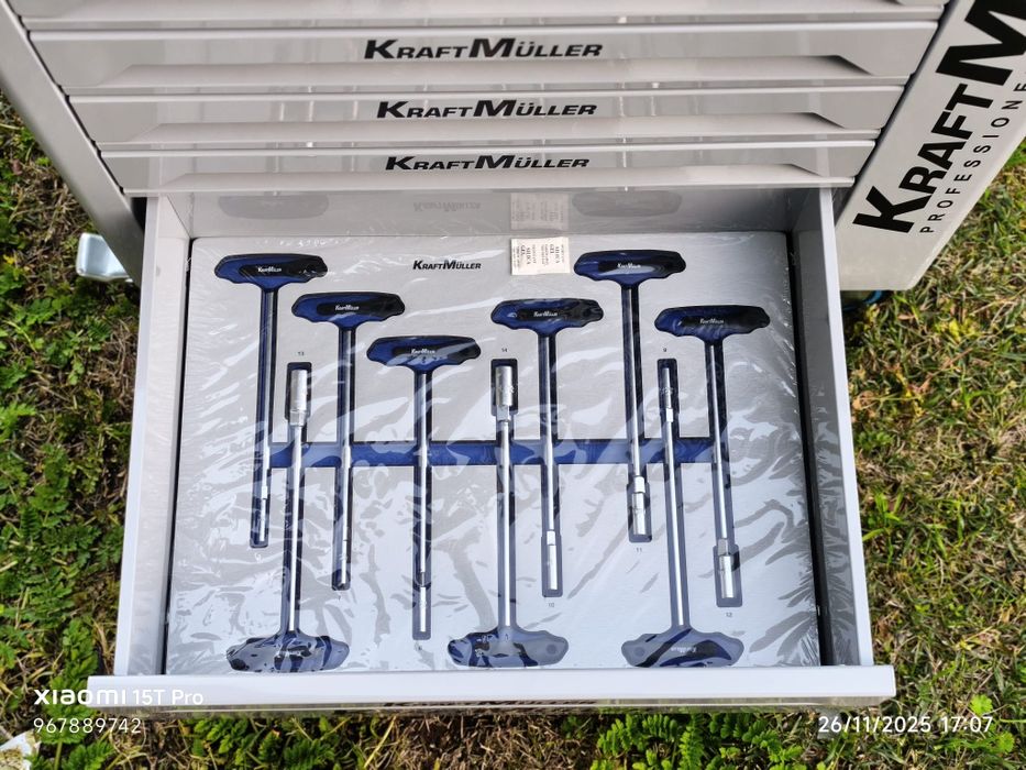 Carrinho de ferramentas Kraft Muller 8 gavetas 8 cheias