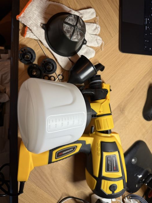 Pistolet natryskowy hvlp xavax cn-6000 – 1000w, 1400 ml, żółty