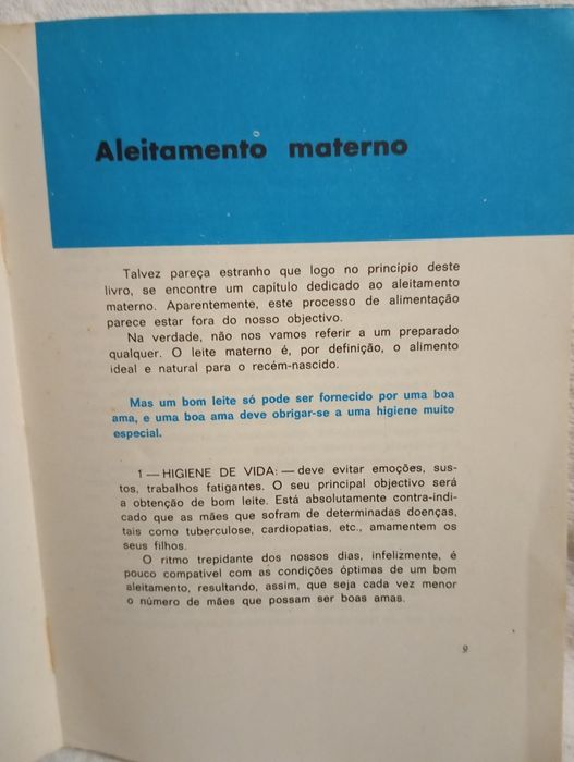 Livro a cozinha do bebé anos 1976