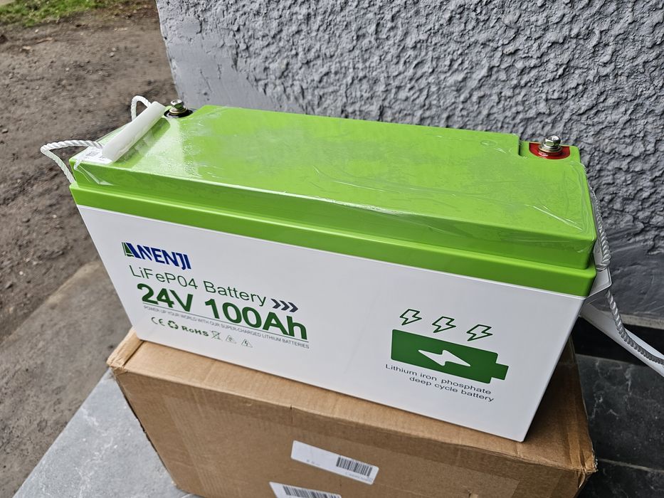 Акумулятор Літій-залізо-фосфат Aneji 24 V 100 Ah