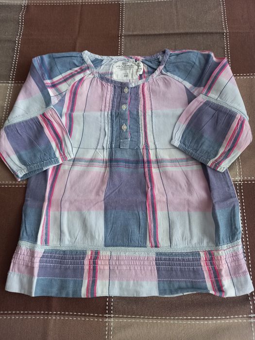 Koszule dziewczęce w kratkę, H&M i in. Rozmiar 98-104 Zestaw