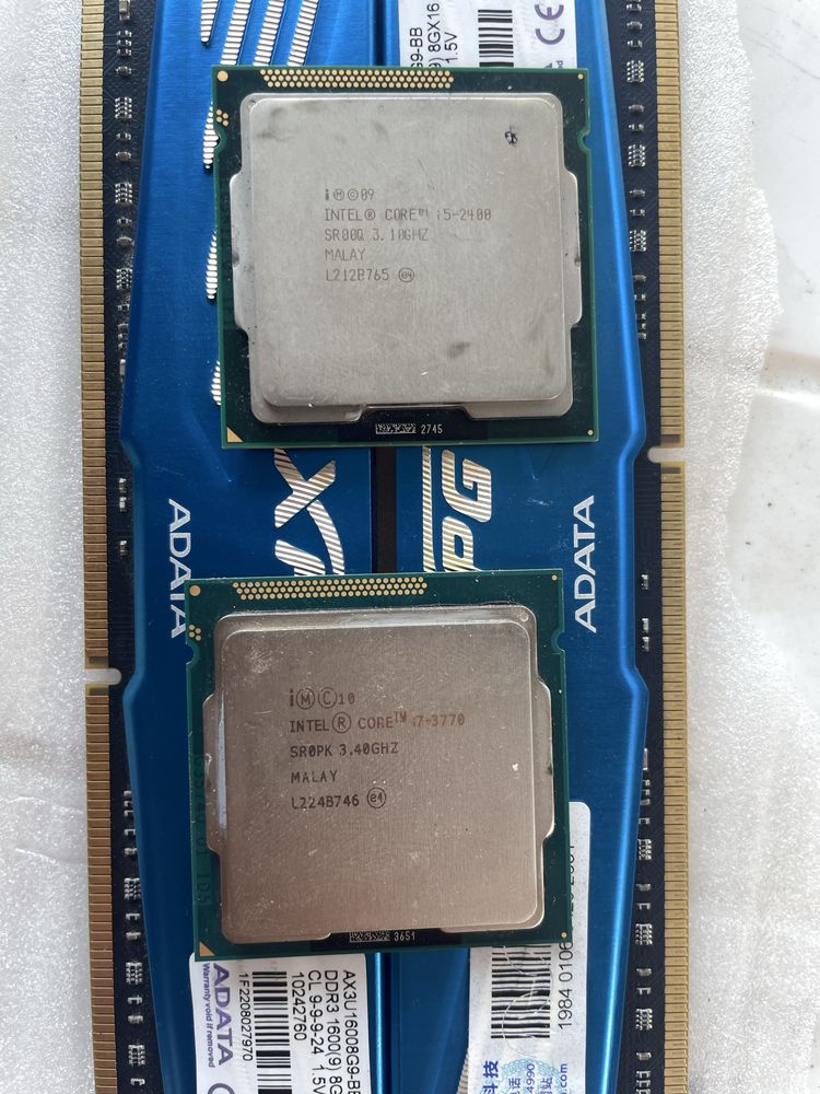 Комплект Intel core i7 3770 + Материнская плата - ga h61m s1 + ОП 2*8