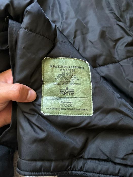 Нова парка Alpha Industries, зимова куртка з стрічкою і набоями