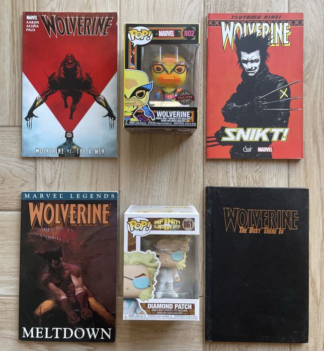 Pack 4x Bandas Desenhadas Wolverine + 2x Funko Pop Wolverine