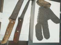Ножи обвалочние,перчатка трехпалая  кольччужная времен СССР