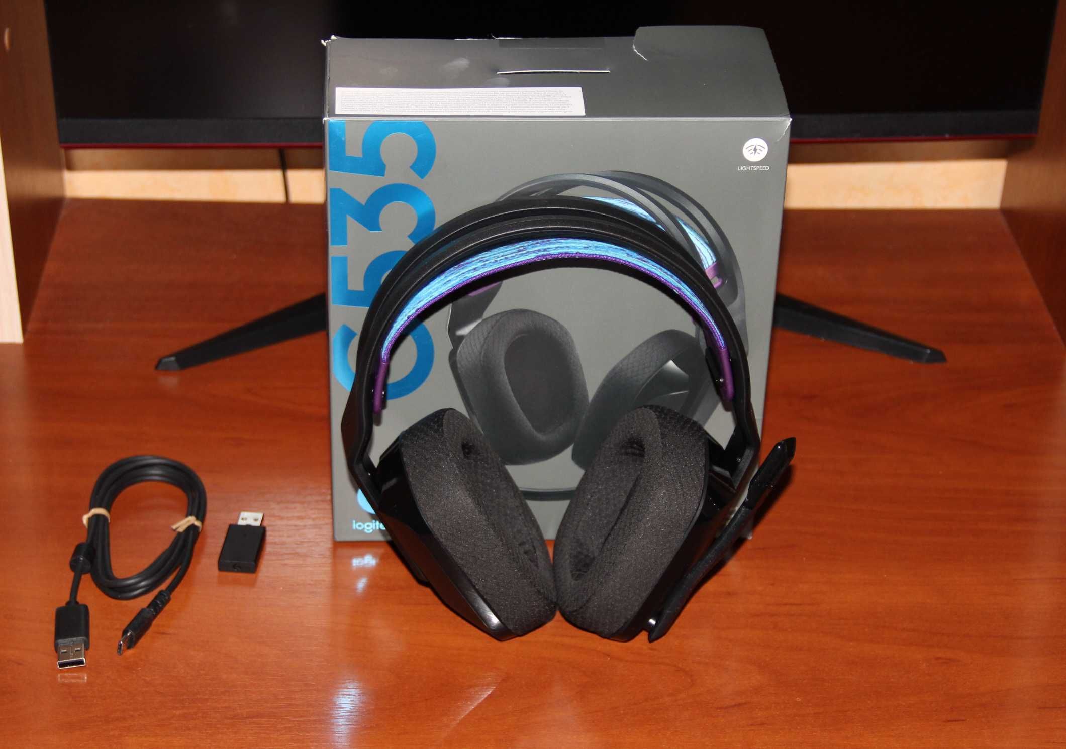 Ігрові навушники з мікрофоном Logitech G535 Lightspeed Black. НОВІ