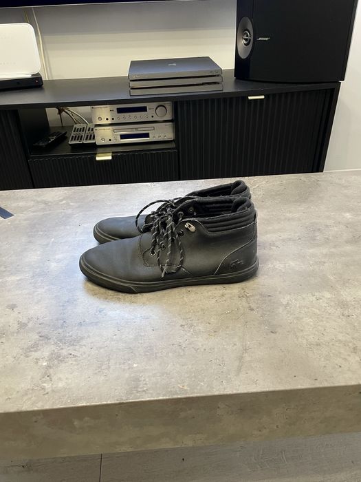 Buty męskie czarne sportowe Lacoste rozmiar 43
