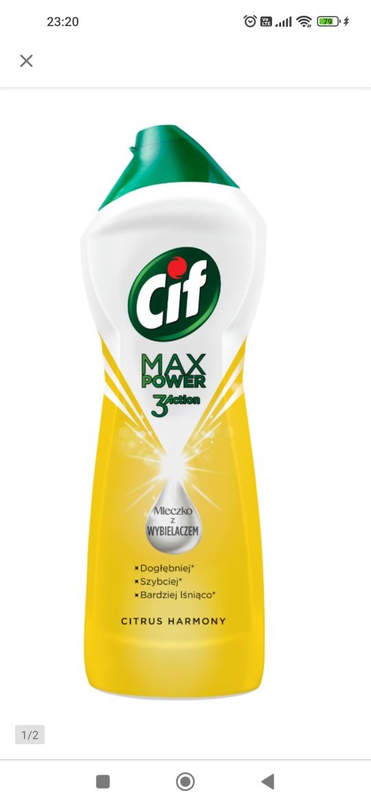 Cif mleczko do czyszczenia 1000ml