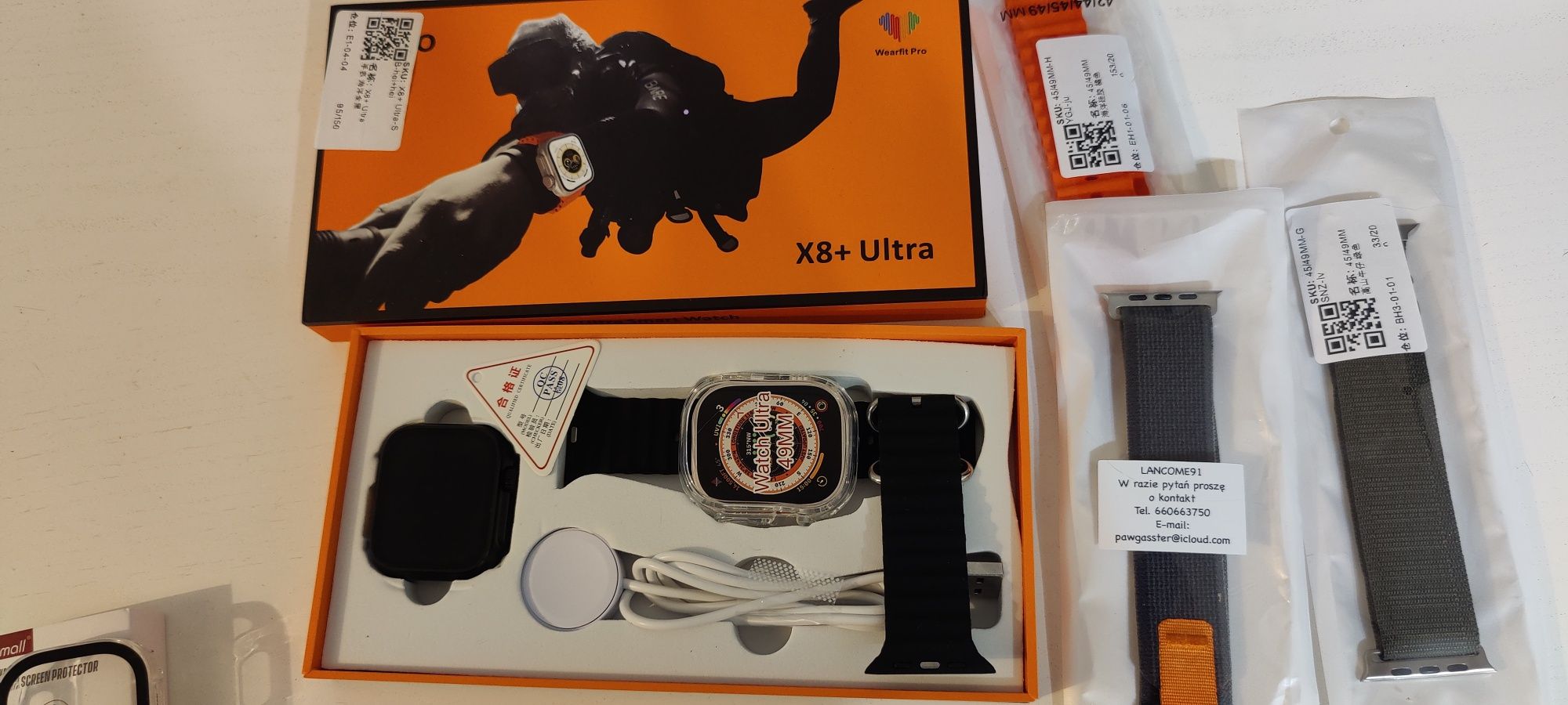 Smartwatch X8+ Ultra 2szt