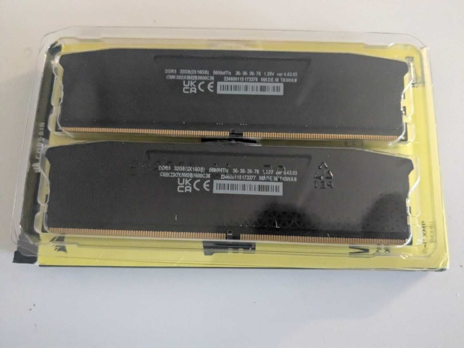 Corsair Vengeance DDR5 •32 GB (2×16 GB) •5600 MT/s •CL36 36,36,36,76