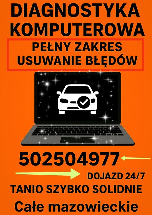 ELEKTRYK SAMOCHODOWY Kasowanie błędów Dojazd 24/7 Dzwoń Warszawa