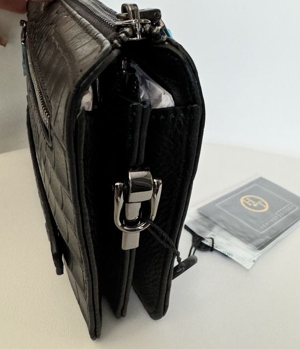 HT Leather барсетка клатч чоловіча Батсетка клатч мужской под ерокодил