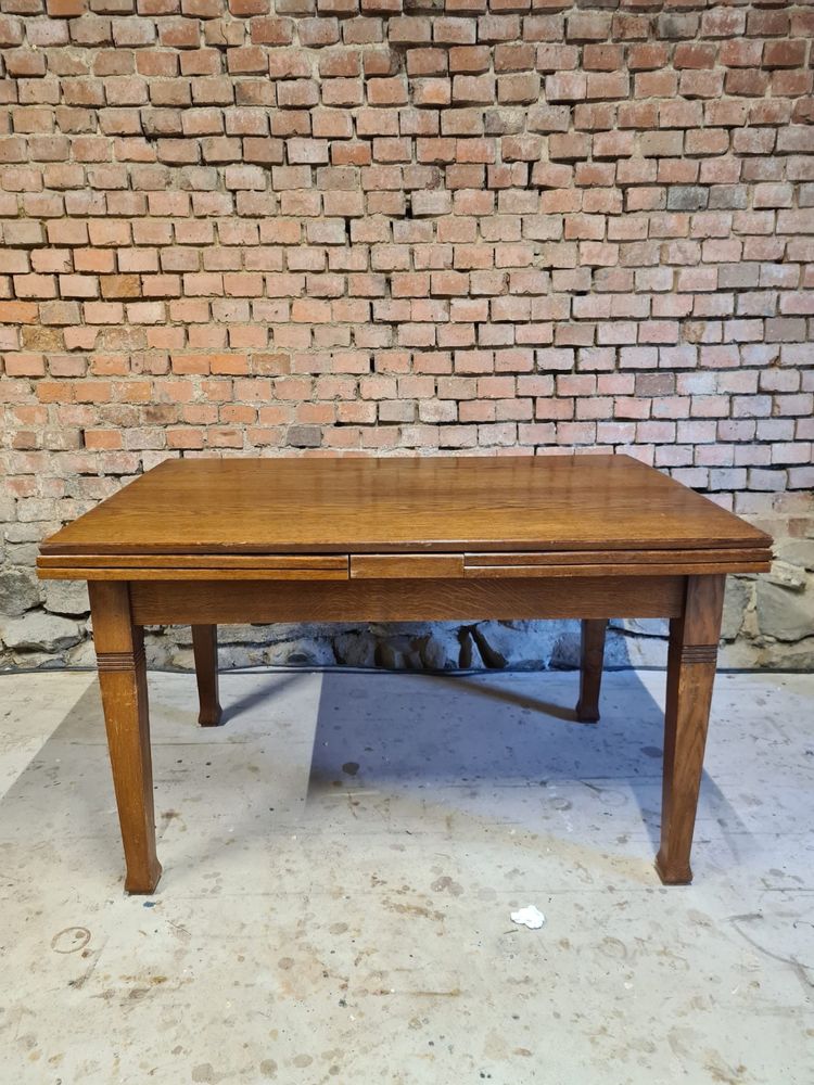 Stół rozkładany (do 348cm!) międzywojenny dąb antyk retro vintage