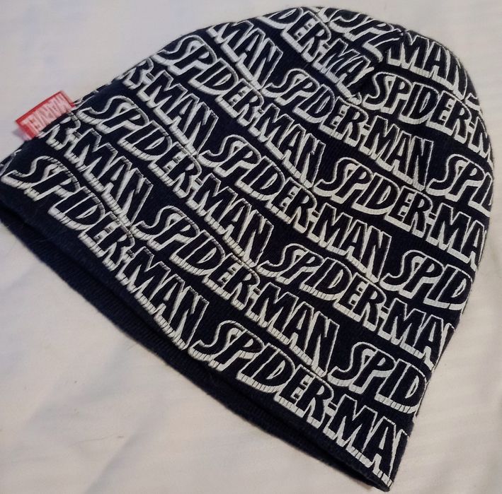 Czapka chłopięca ocieplana dzianina Spiderman 3/6lat Marvel H&M