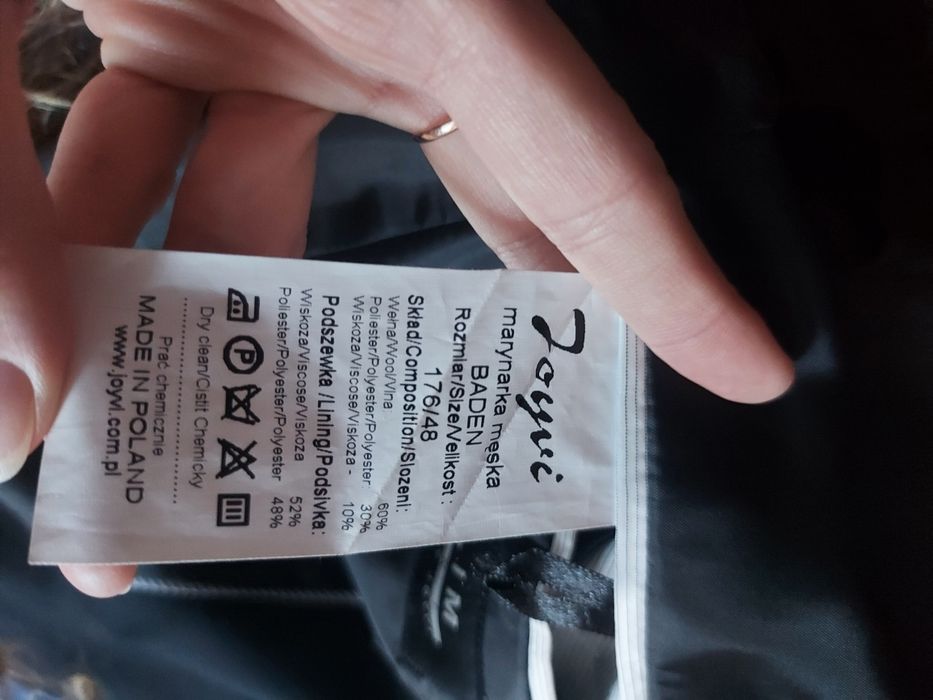 Czarny garnitur męski slim