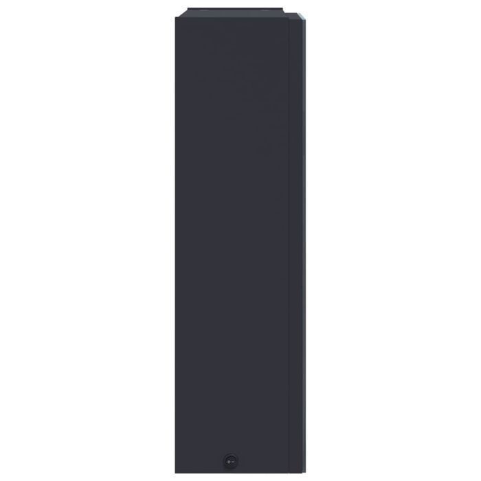 Vidaxl Szafka Łazienkowa Z Lustrem I Led, Szara, 45X13X52 Cm