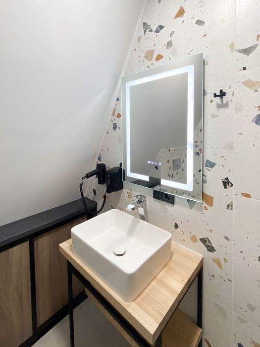 Відпочинок в AFrame будинку з сауною, альтанкою, мангалом в Денишах