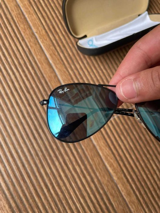 Óculos sol Ray-ban aviator  tamanho 7 anos