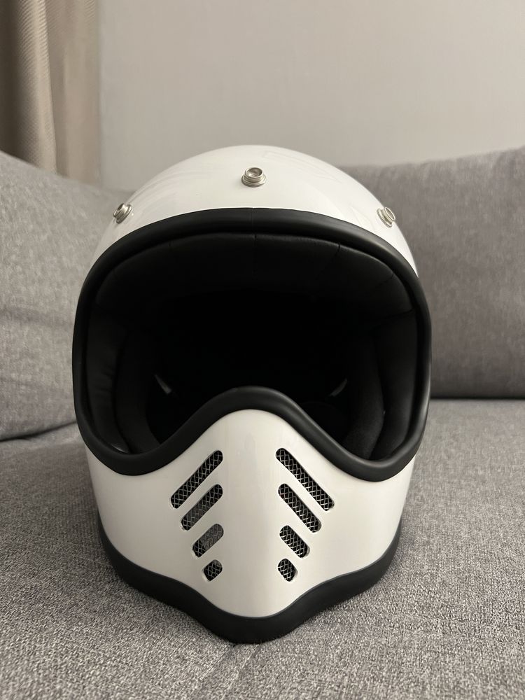 Kask DMD Seventyfive biały L plus gogle okazja