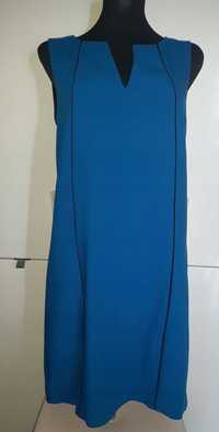 RESERVED Niebieska Elegancka Sukienka L 40