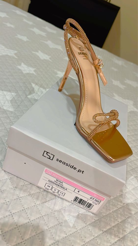Sandálias Novas ( Rosa Gold)