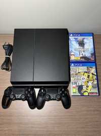 Playstation 4  PS4 1TB + 2 pady + 2 gry stan BDB