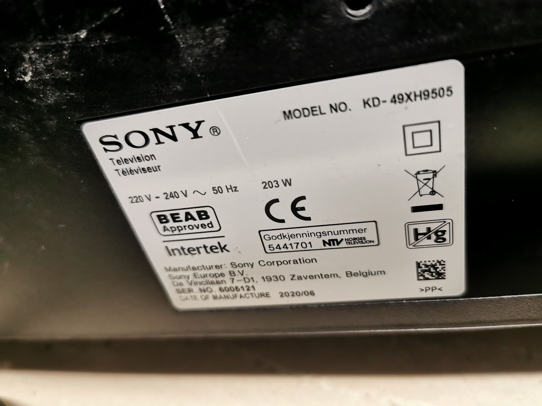49" Sony Android 4K 120hz hdmi 2.1 wifi LED  telewizor bluetooth dvbt2