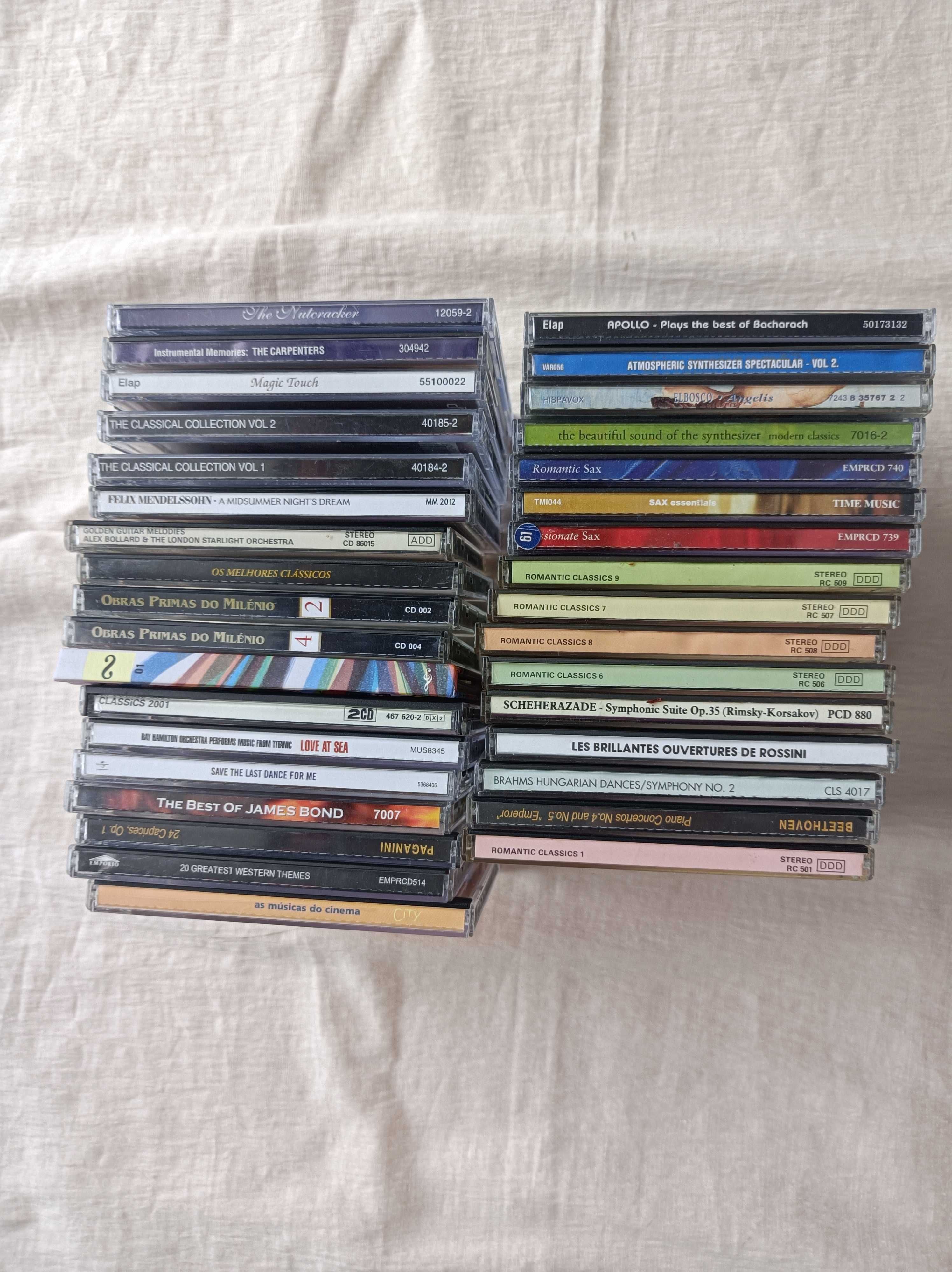 Lote de 34 CDs musica classica e instrumental